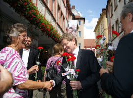 Georg Rosenthal gratulierte dieser Würzburgerin zum Geburtstag.