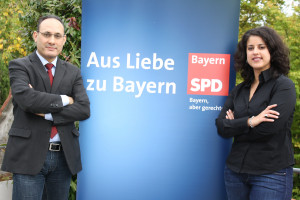 AK-Gründungsmitglied und Europa-Abgeordneter Ismael Ertug und Homaira Mansury stehen für ein gerechteres Bayern.