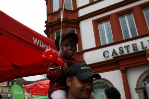 Auch die jüngsten waren auf dem Stand der SPD dabei.